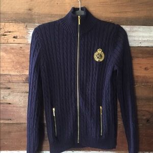 Ralph Lauren Emblem zip-up sweater